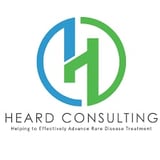 Heard Consulting logo featuring blue and green circular design with upward arrow and company name tagline below